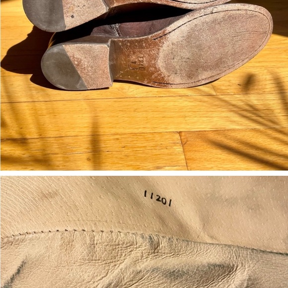 Frye Melissa Riding Boots | women’s size 9B | distressed brown - Picture 8 of 8